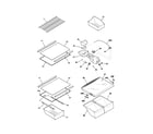 Kenmore 25374199400 shelves diagram