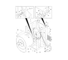Frigidaire LEQ332DS0 cabinet/drum diagram