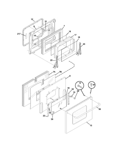 Oven door