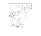 White-Westinghouse WLXG42REW5 upper cabinet/drum heater diagram