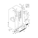 Frigidaire FRS26R2AW9 cabinet diagram