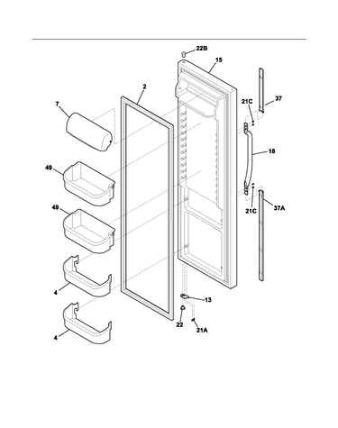 Refrigerator door