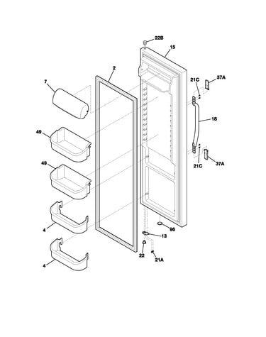 Refrigerator door