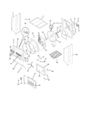 Upper cabinet/drum heater