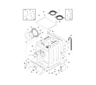 Frigidaire GLGH1642DS0 lower cabinet/top diagram