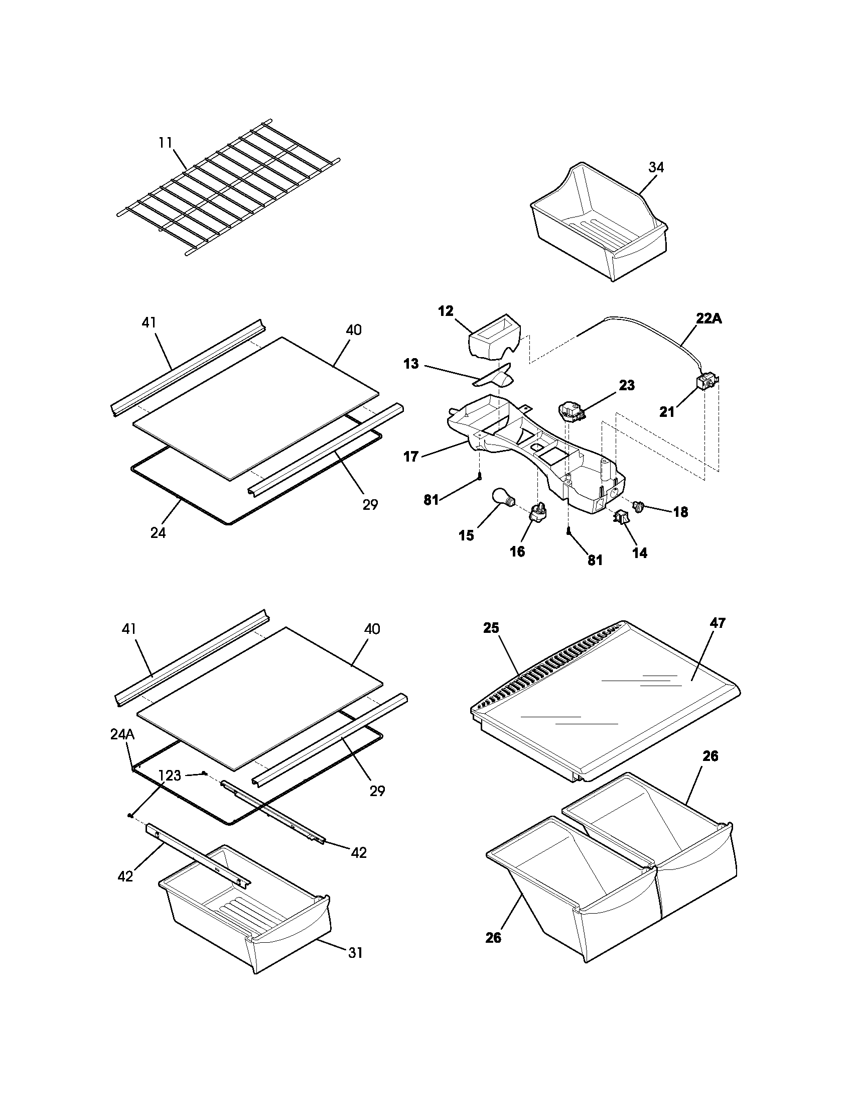 SHELVES