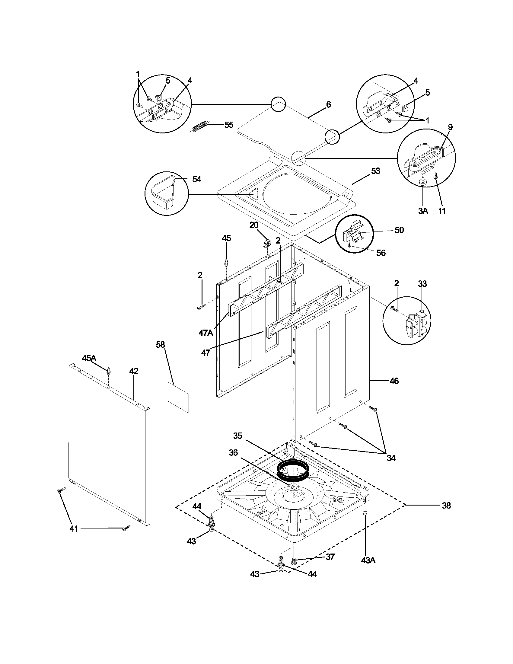 Lower cabinet/top