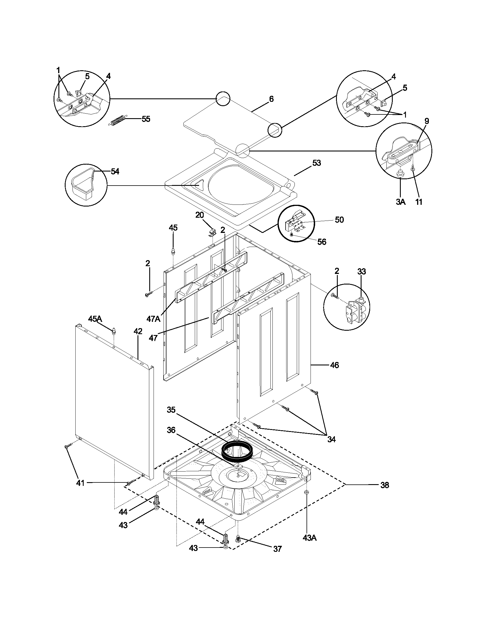 Lower cabinet/top