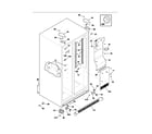 Frigidaire FRS26KR4DQ0 cabinet diagram