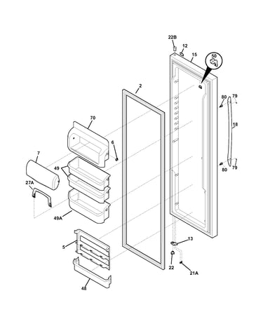 Refrigerator door