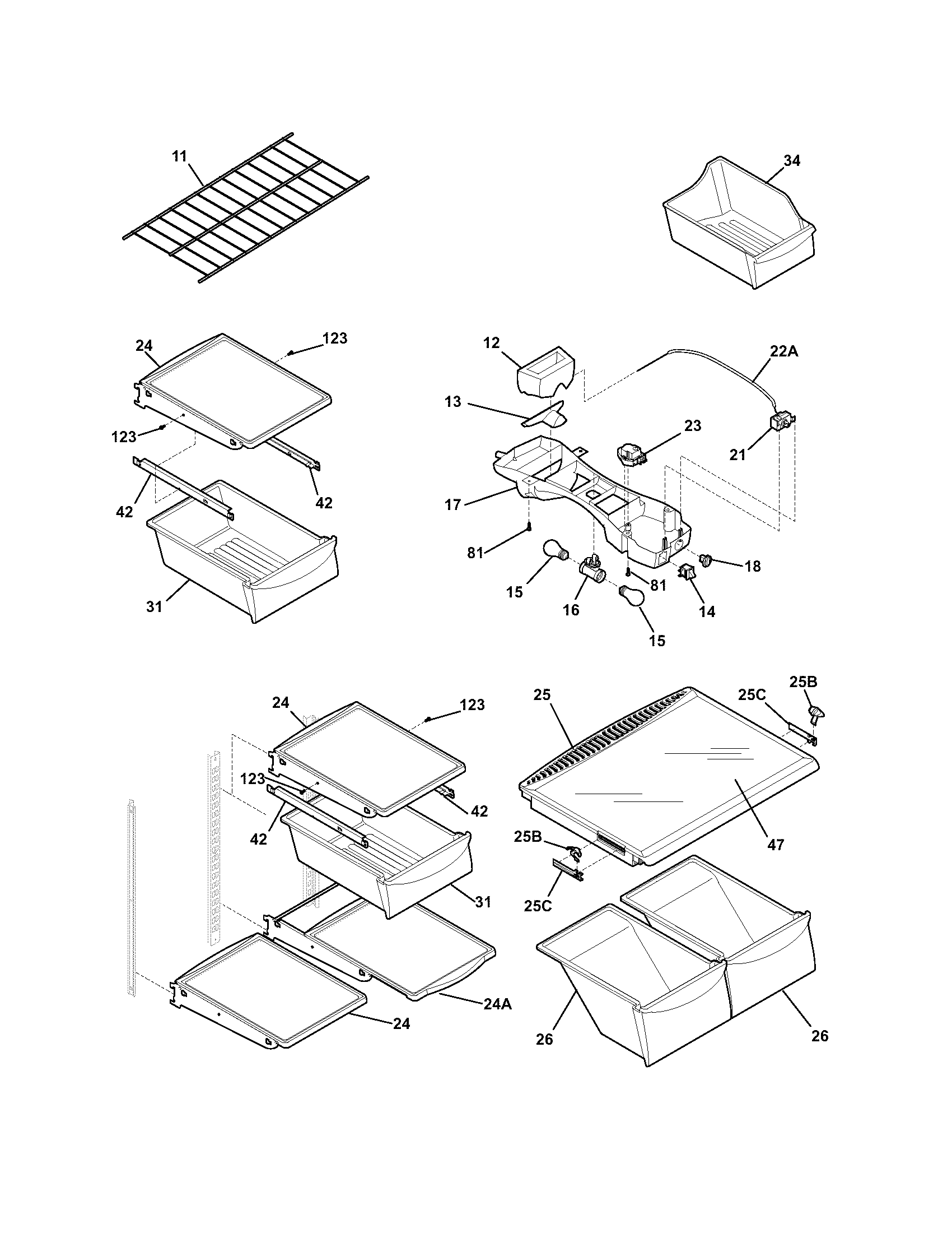 SHELVES