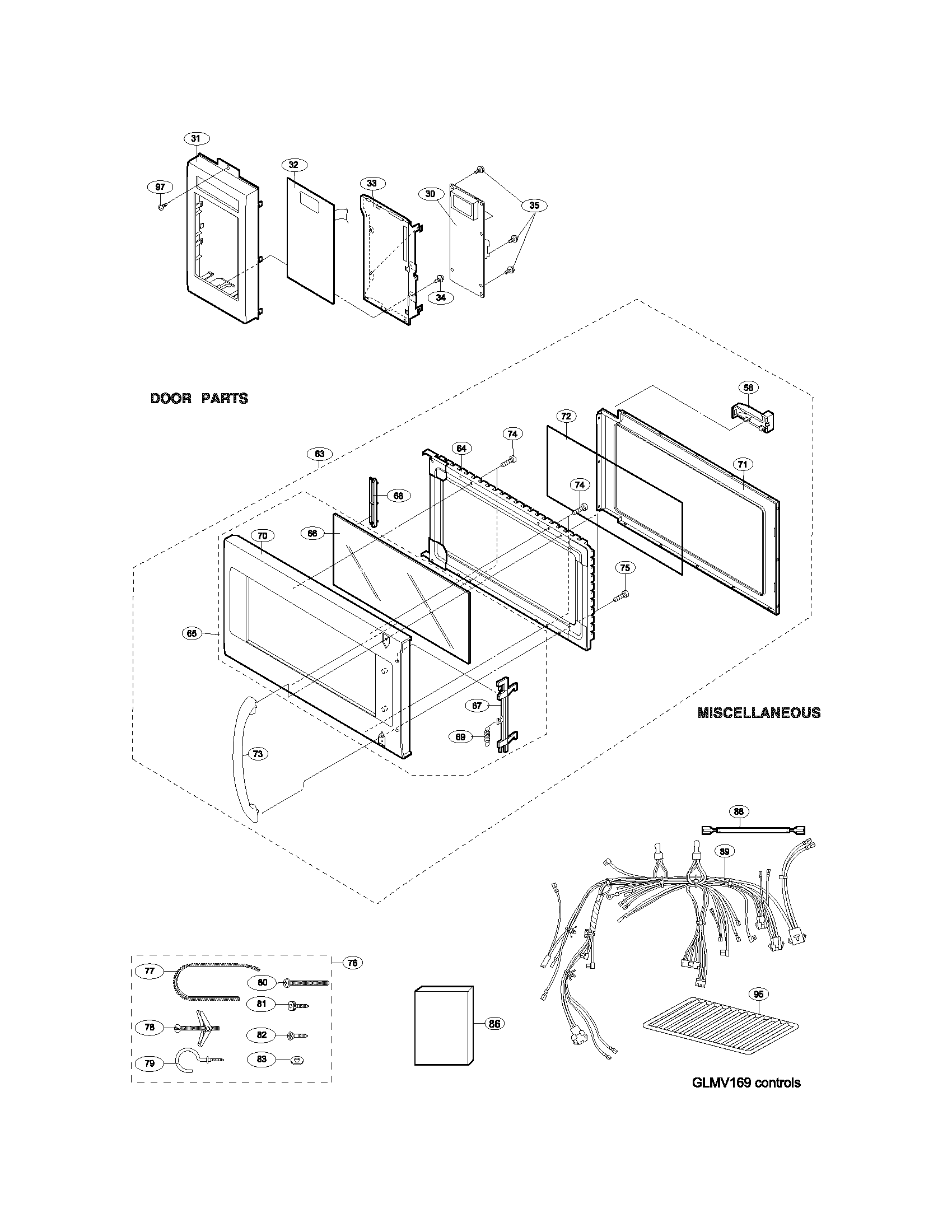 CONTROL PANEL/DOOR/MISC