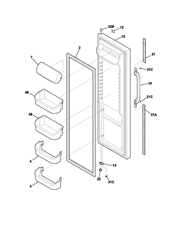 Refrigerator door