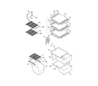 Kenmore 25356602400 shelves diagram