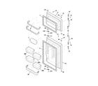 Frigidaire FRT18HP7DW0 door diagram