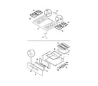 Frigidaire FGF316BSC top/drawer diagram