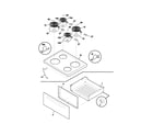 Frigidaire FEF312BSD top/drawer diagram