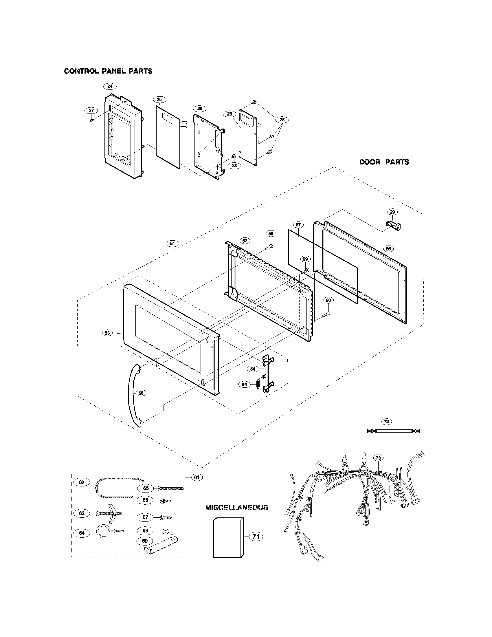 CONTROL PANEL/DOOR/MISC