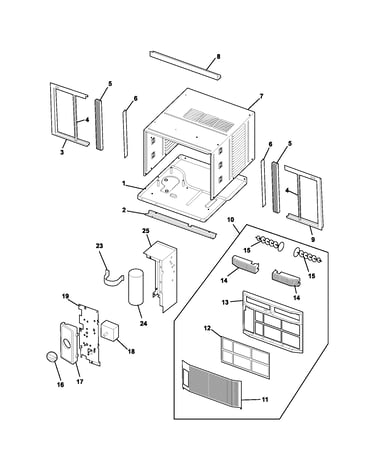 Cabinet/front/controls