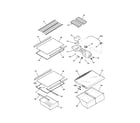 Kenmore 25364199401 shelves diagram