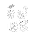 Kenmore 25374170401 shelves diagram