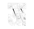 Frigidaire SGER341AS0 cabinet/drum diagram