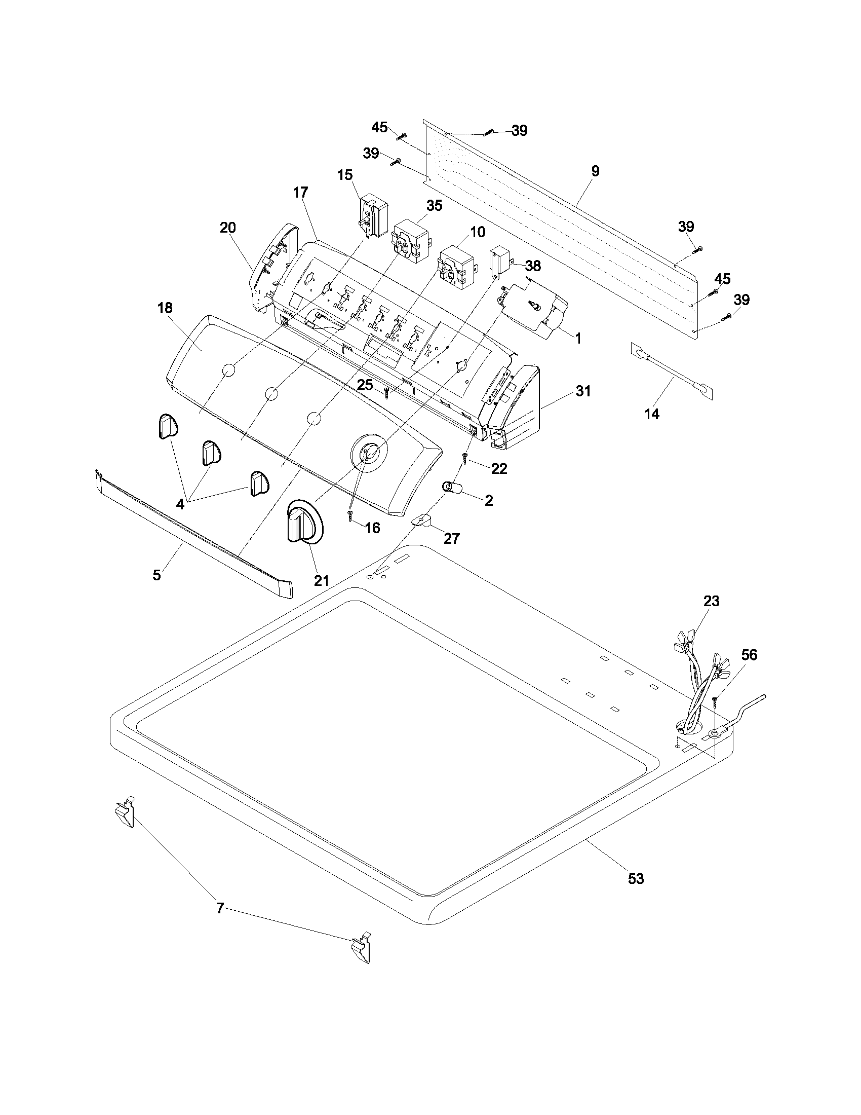 Controls/top panel