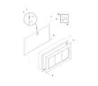 Frigidaire LFFC0924DW1 door diagram