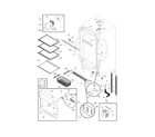 Frigidaire PLFU2067DS1 cabinet diagram