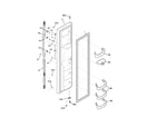 Frigidaire FRS26F4DQ2 freezer door diagram