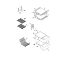 White-Westinghouse WRS23W0AWD shelves diagram