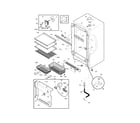 Frigidaire AFFU2066DW1 cabinet diagram