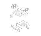 Frigidaire FGF366CCD top/drawer diagram