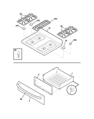 Top/drawer