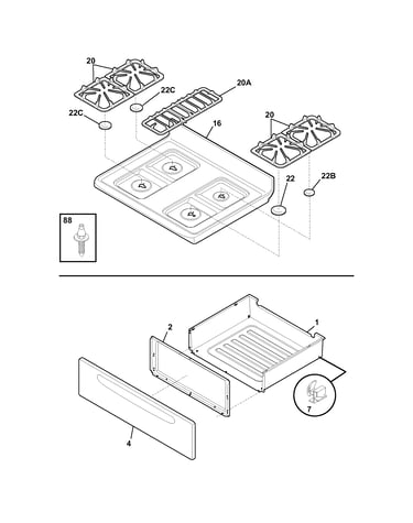 Top/drawer