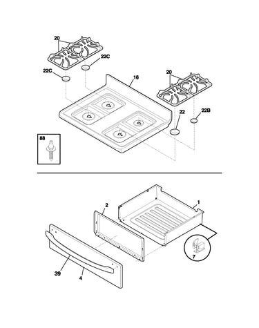 Top/drawer