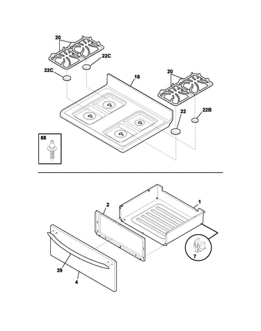 Top/drawer