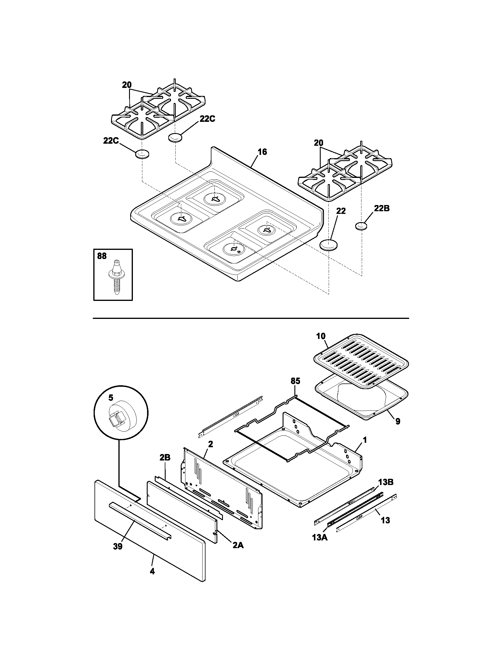 Top/drawer
