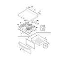 Frigidaire FEF379ACL top/drawer diagram