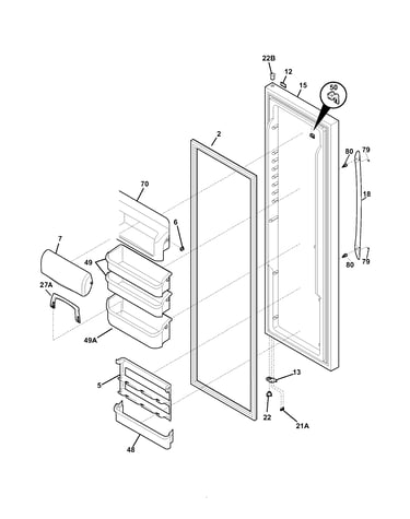Refrigerator door