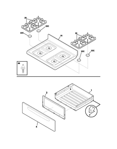 Top/drawer