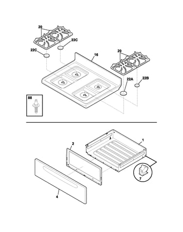 Top/drawer