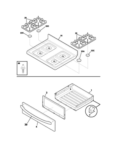 Top/drawer