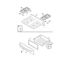 Frigidaire FGFL67DCA top/drawer diagram