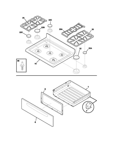 Top/drawer