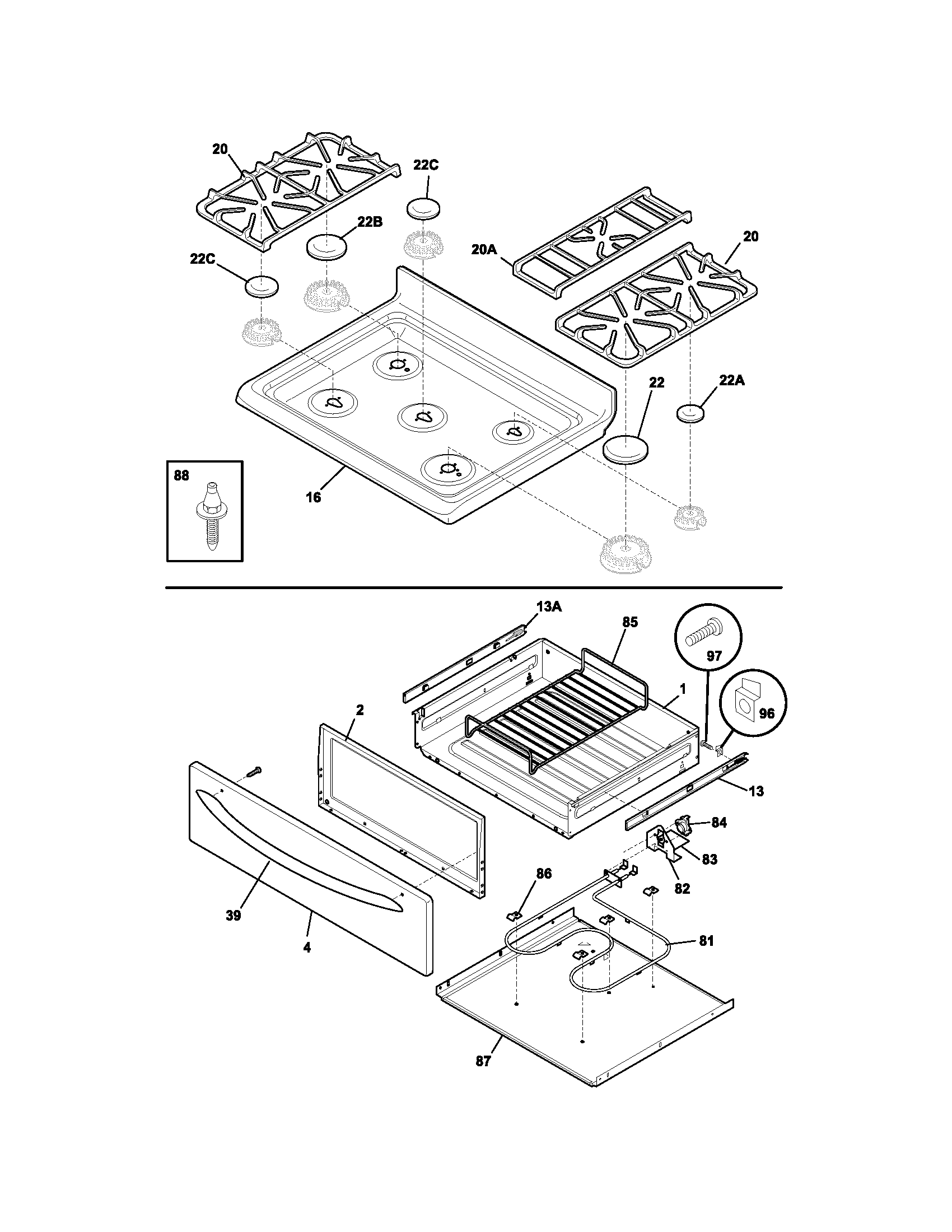 Top/drawer