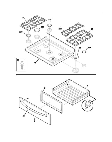 Top/drawer
