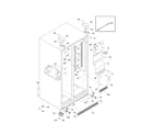 Kenmore 25355673405 cabinet diagram