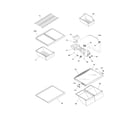 Frigidaire FRT21IL5DB4 shelves diagram