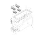 Frigidaire FFC13C6CW1 cabinet diagram